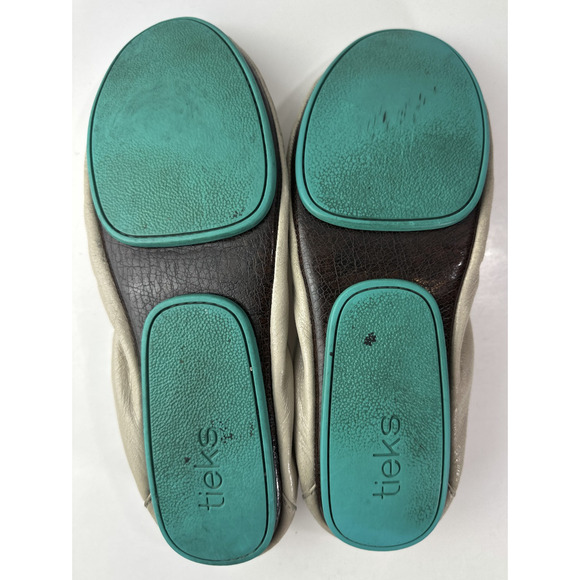 Tieks By Gavrieli Taupe Beige Foldable Ballet Flats US Size 11 Women's Leather - Picture 5 of 11